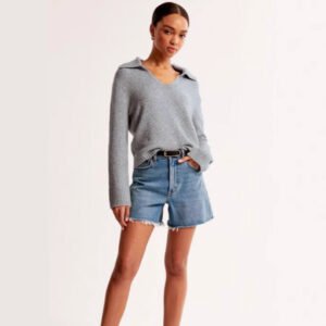 Women's Yangyang Sweater Solid Color Loose Retro Word Collar Pullover Top for Women